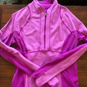 Lululemon pink half zip sweater